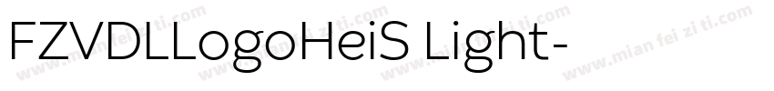FZVDLLogoHeiS Light字体转换
